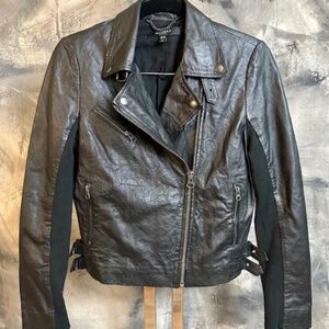 MUUBAA London lamb leather biker jacket